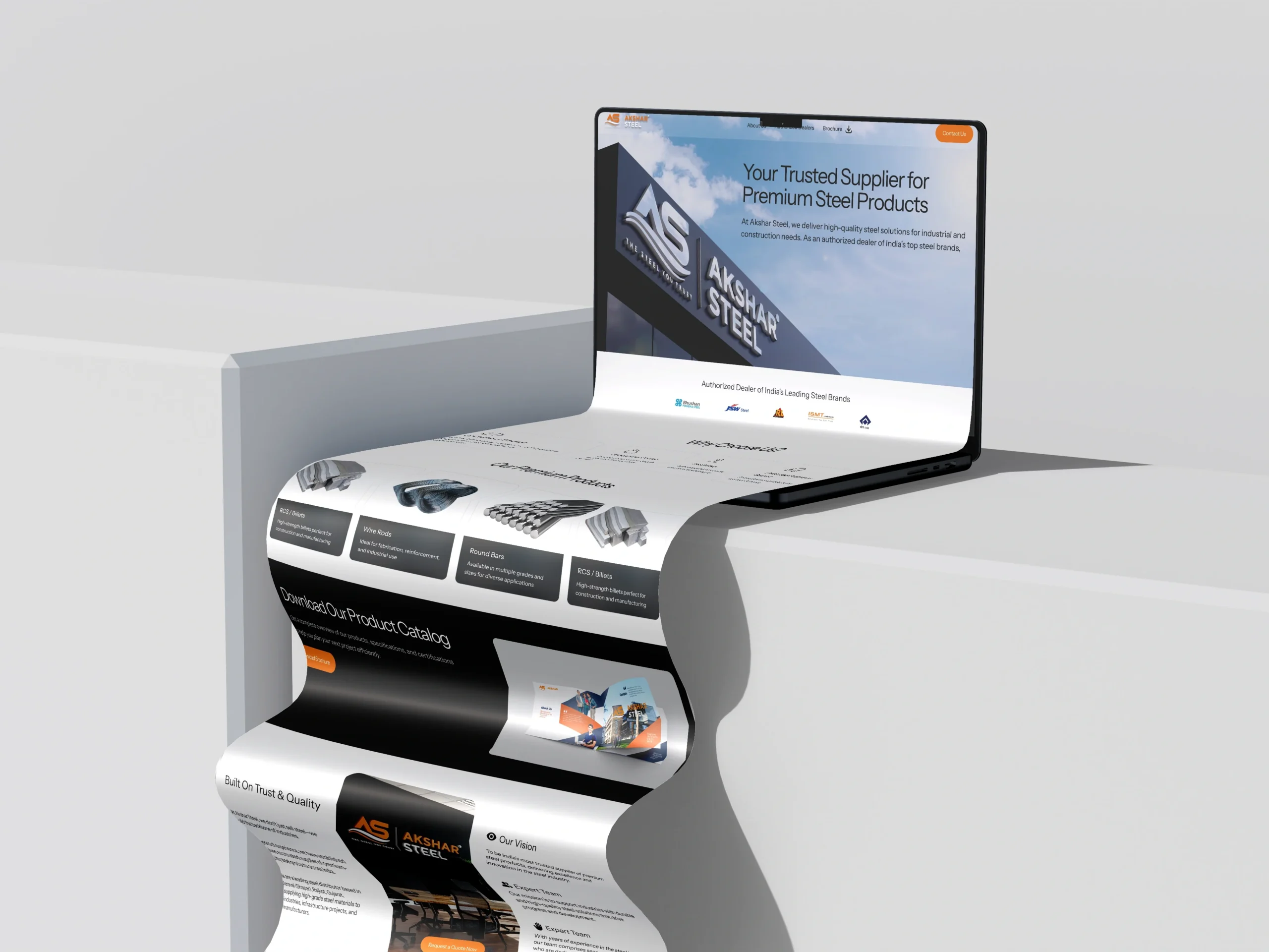 Trusted Steel, Stronger Digital Presence – Akshar Steel Case Study