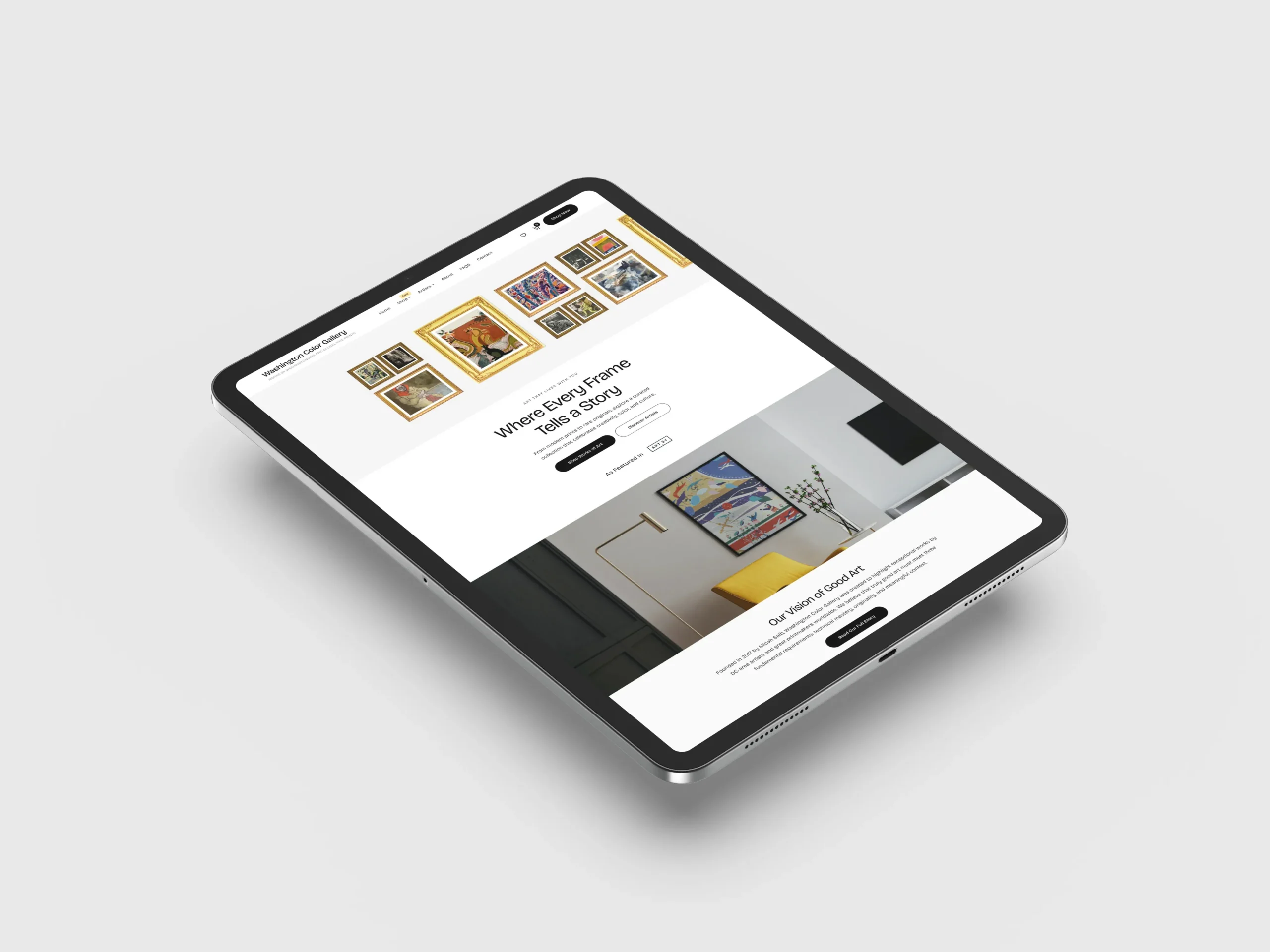 Transforming Tatpar’s Outdated Website into a Scalable Kitchen Equipment Platform Washington Color Gallery tablet