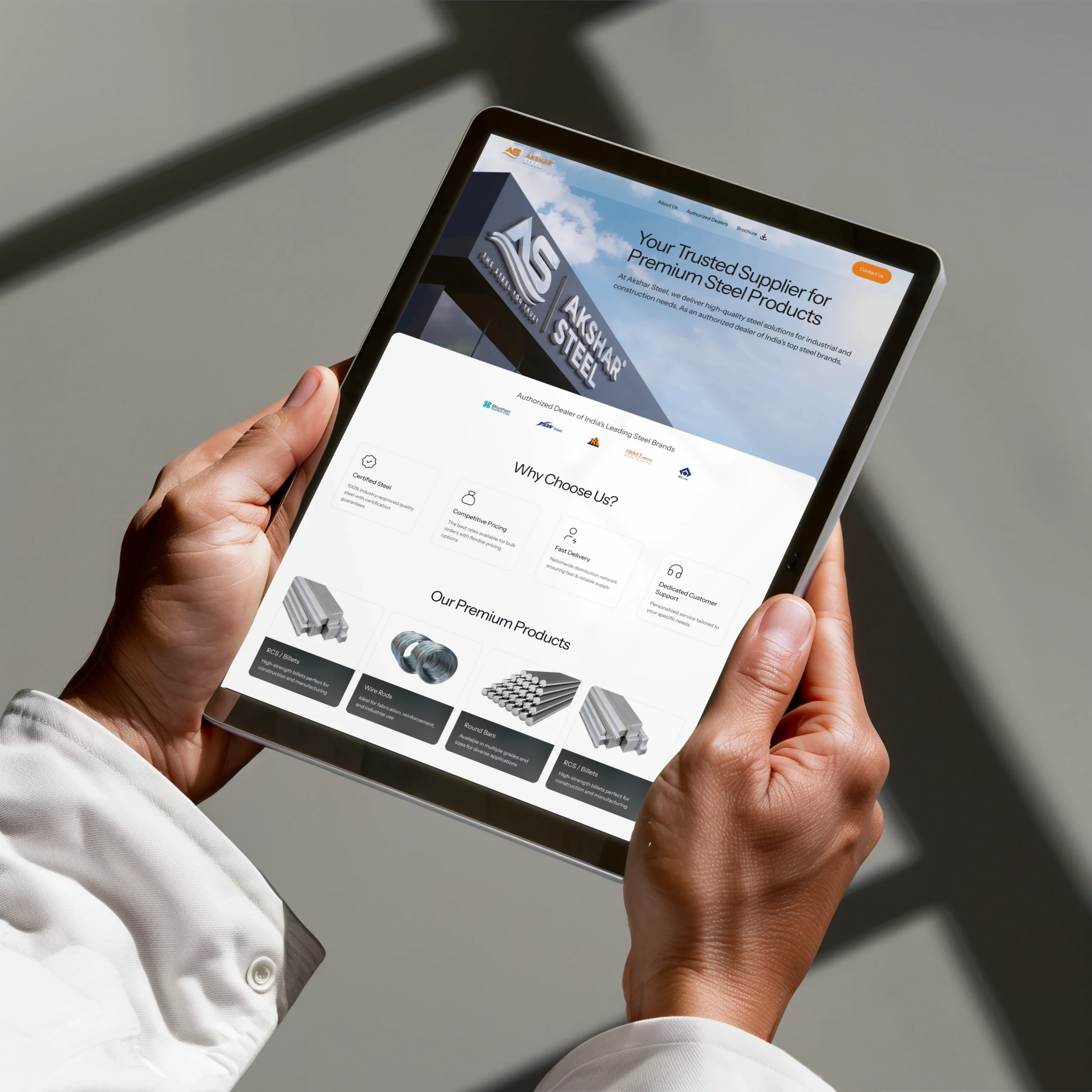 Trusted Steel, Stronger Digital Presence – Akshar Steel Case Study