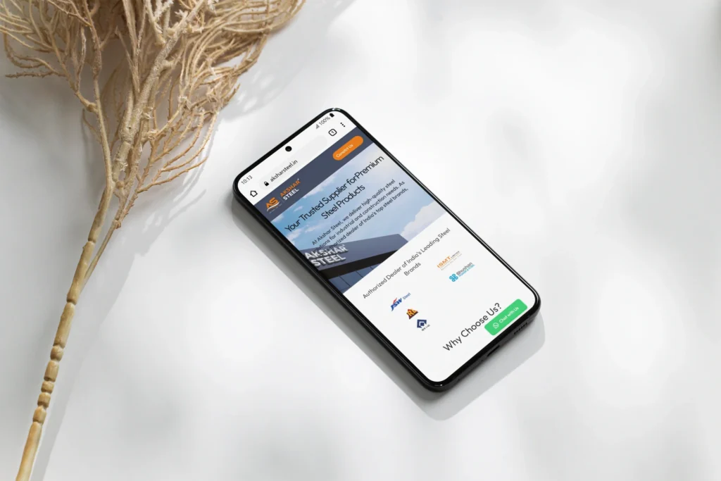 Trusted Steel, Stronger Digital Presence – Akshar Steel Case Study