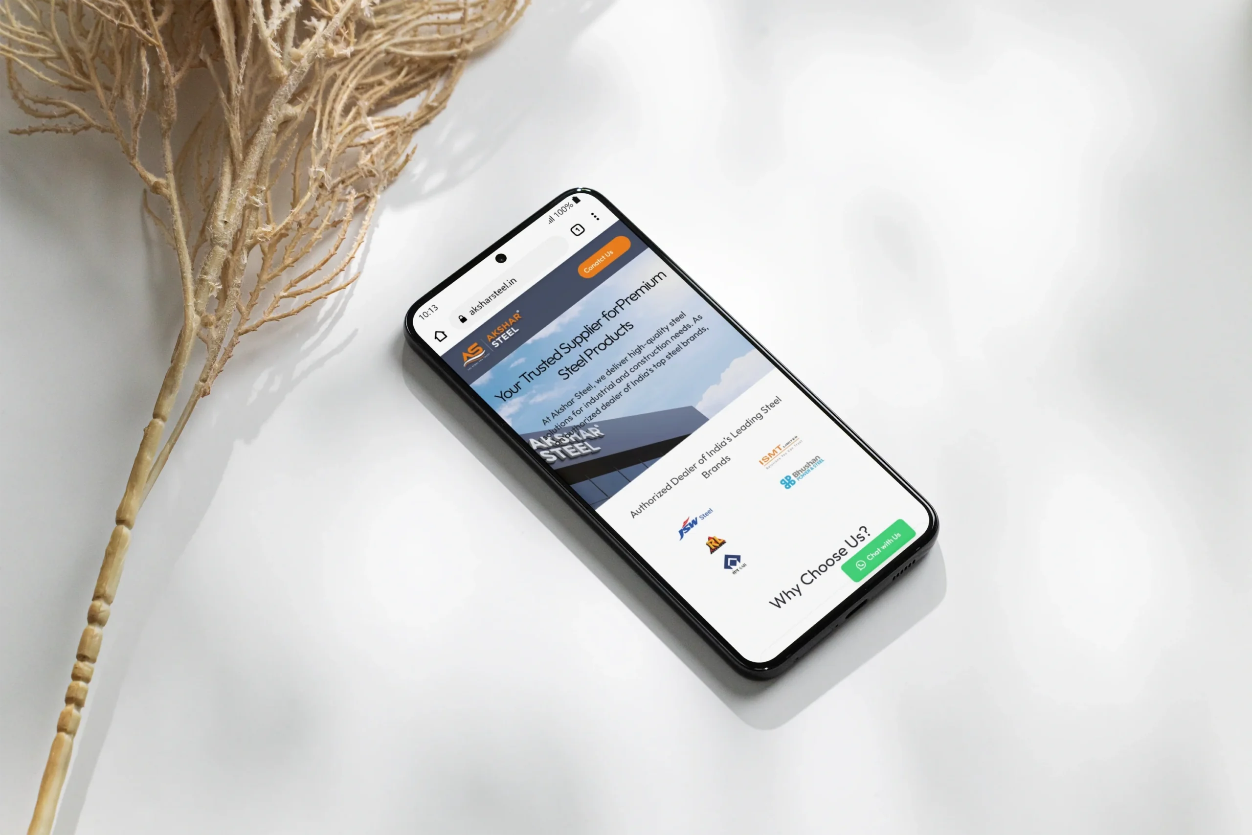 Trusted Steel, Stronger Digital Presence – Akshar Steel Case Study