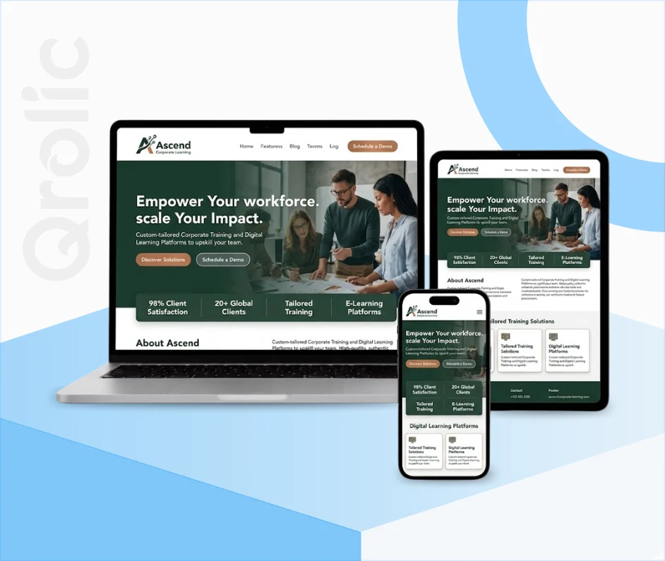 Corporate Trainers Website Design and Development Corporate trainers website design and development services showing secure booking and workshop management