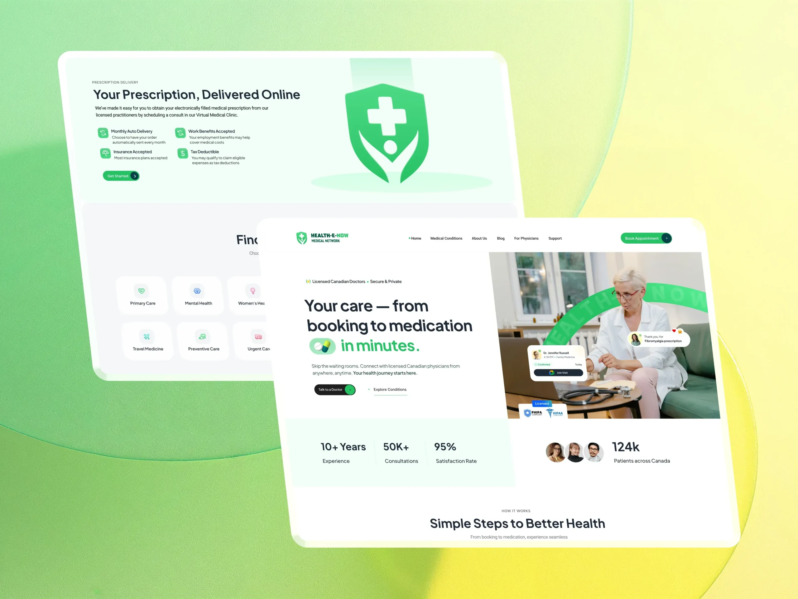 Health-e-now Website Redesign & UI/UX Enhancement health-e-now