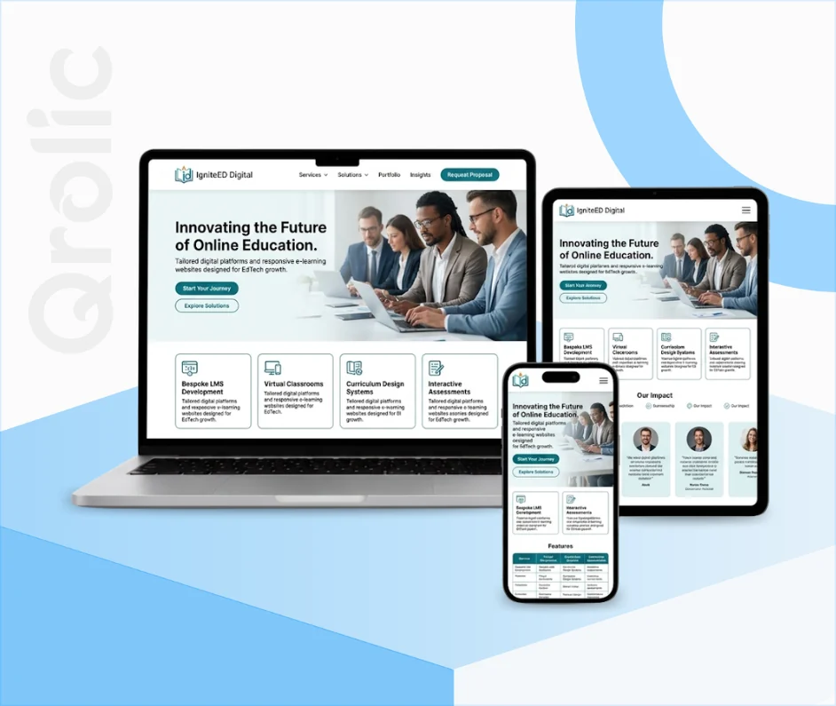 EdTech Website Design and Development Services EdTech website design and development services for course delivery and student management platforms