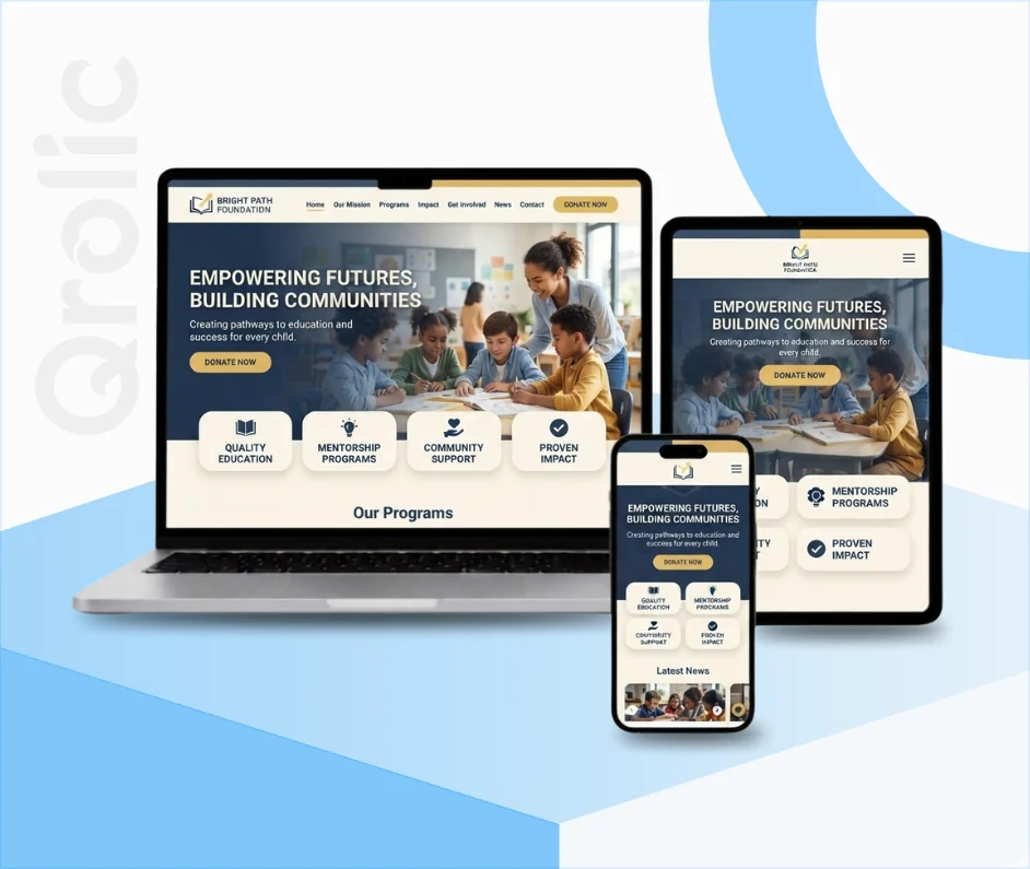 Educational Solutions Website Design and Development Services Educational solutions website design and development services showcasing course management and student portal features
