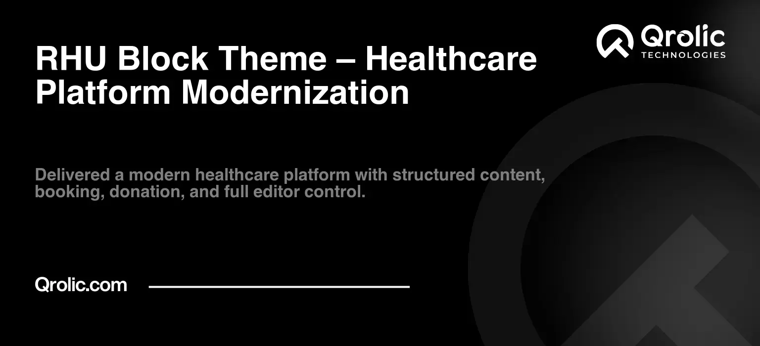 Reproductive Health Uganda (RHU) Website Modernization Case Study | Digital Healthcare Transformation