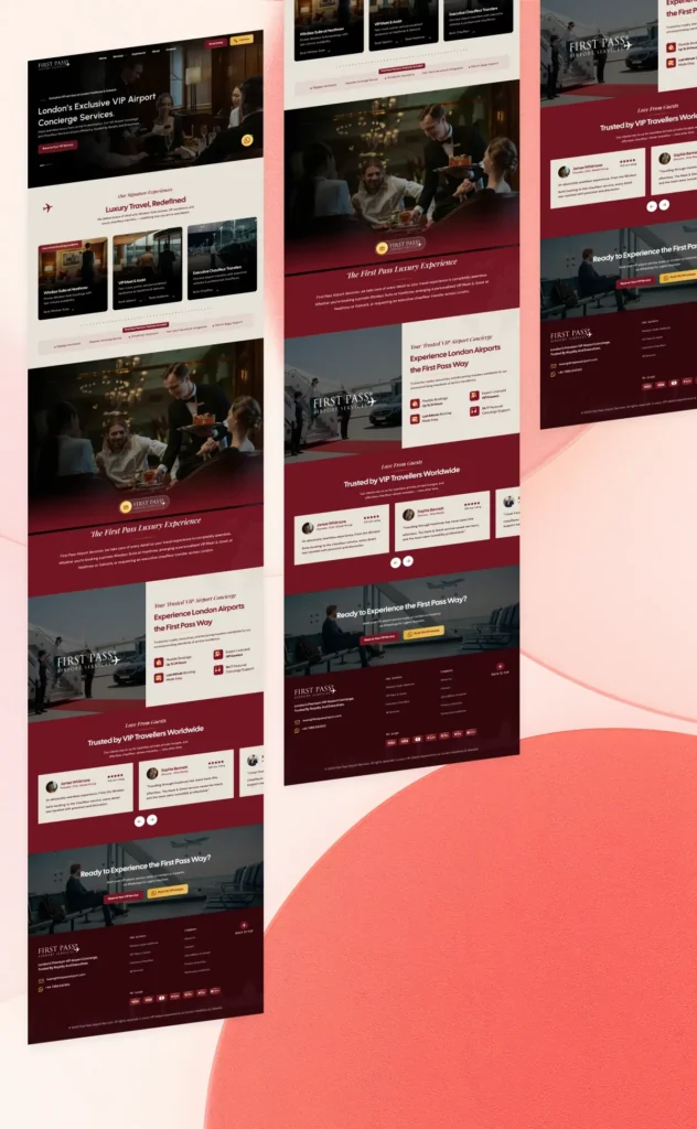 First Pass Airport Website Development & Smart Booking System First Pass