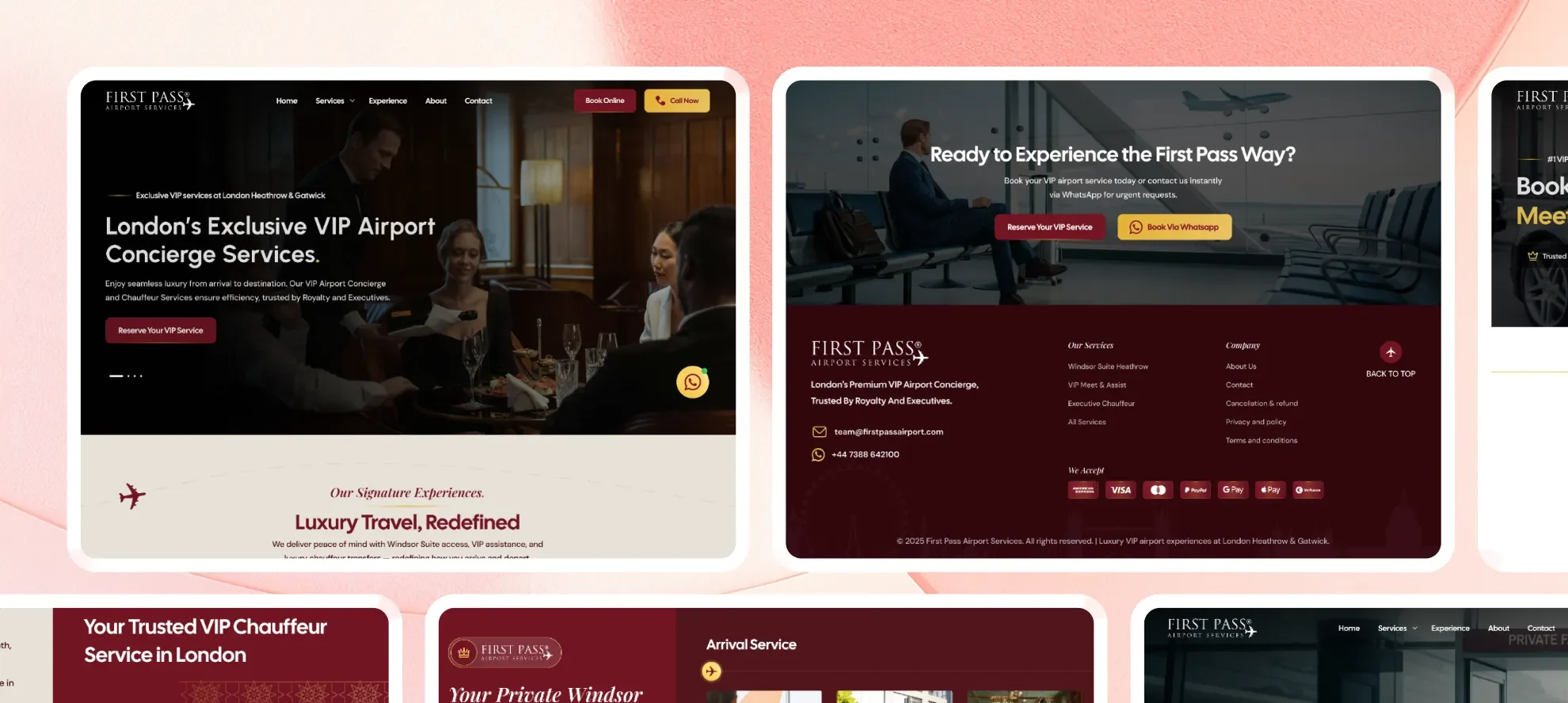 First Pass Airport Website Development & Smart Booking System First Pass