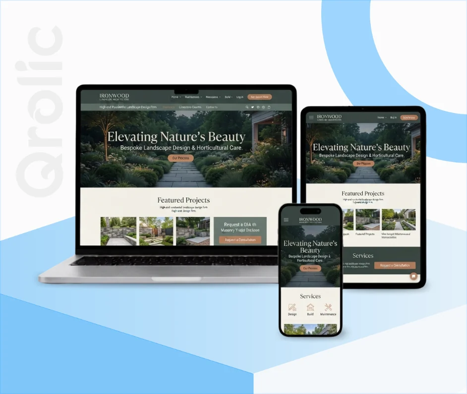 Gardening & Landscaping Website Design and Development Gardening services website design and development services by Qrolic