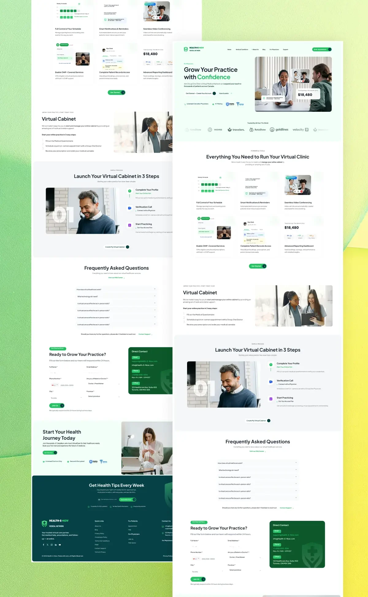 Health-e-now Website Redesign & UI/UX Enhancement health-e-now