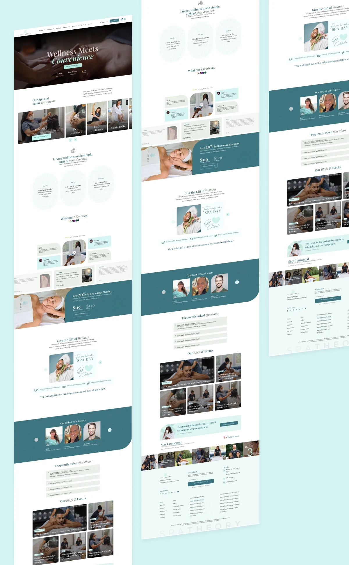 Spa Booking Website Development,spa website development,booking website WordPress