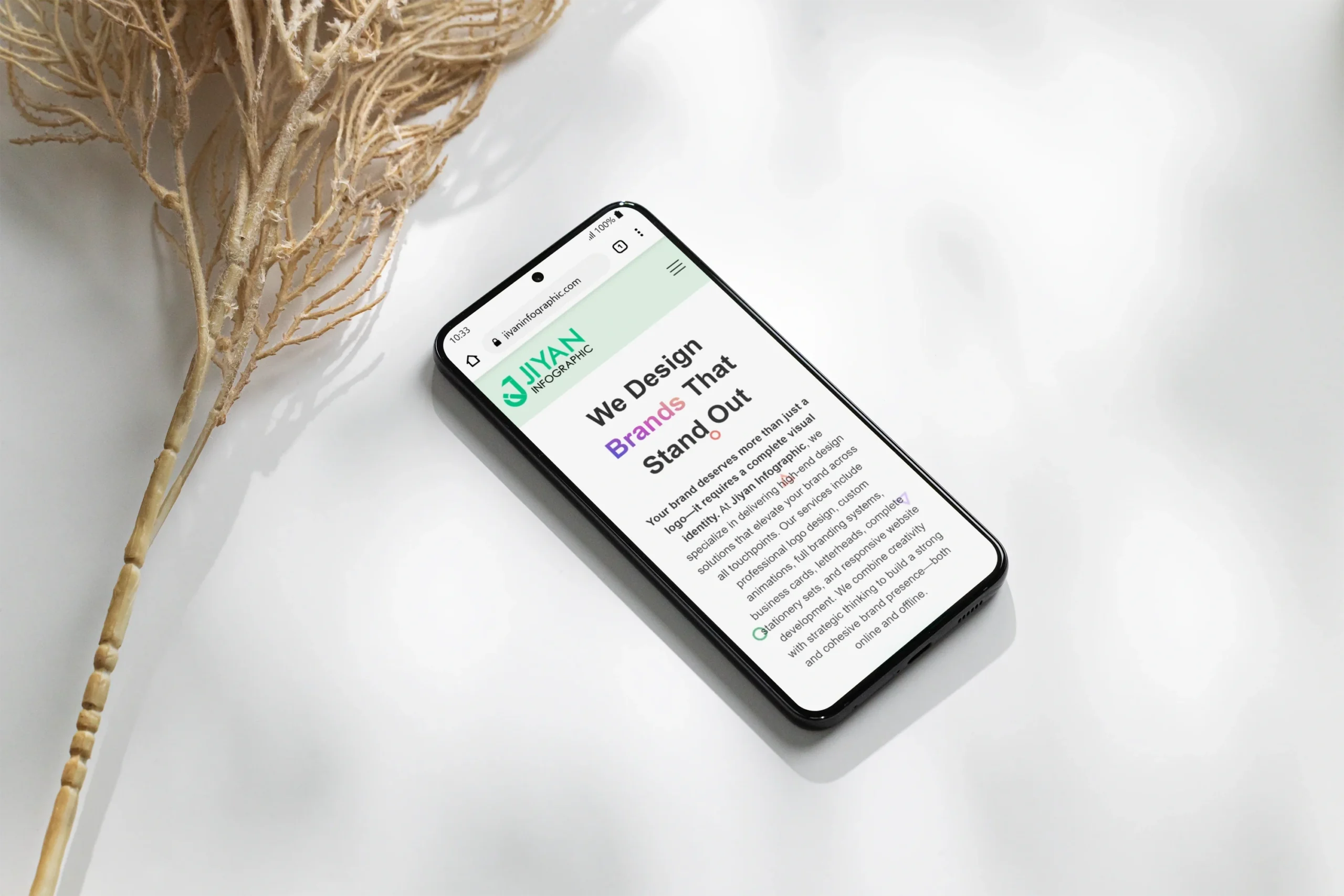 jiyaninfographic mobile mockup
