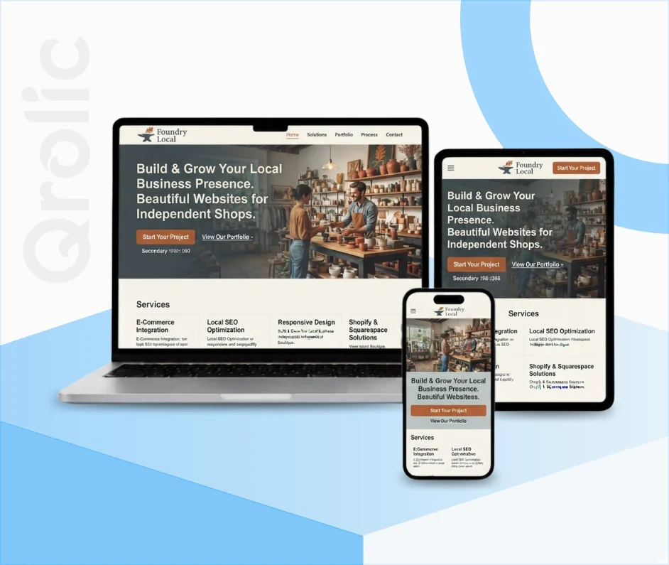 Local Shops & Services Website Design and Development Local shops and services website design and development showing product listings and booking tools
