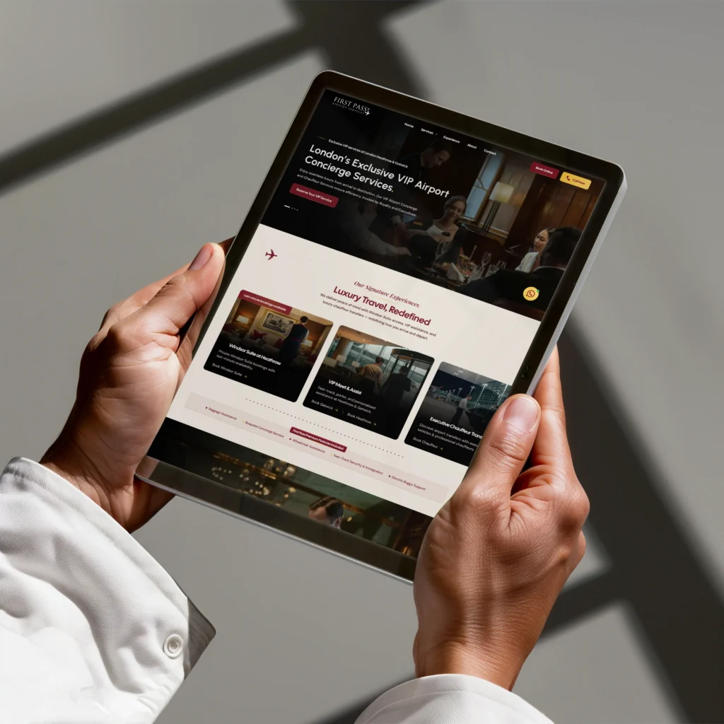 First Pass Airport Website Development & Smart Booking System First Pass