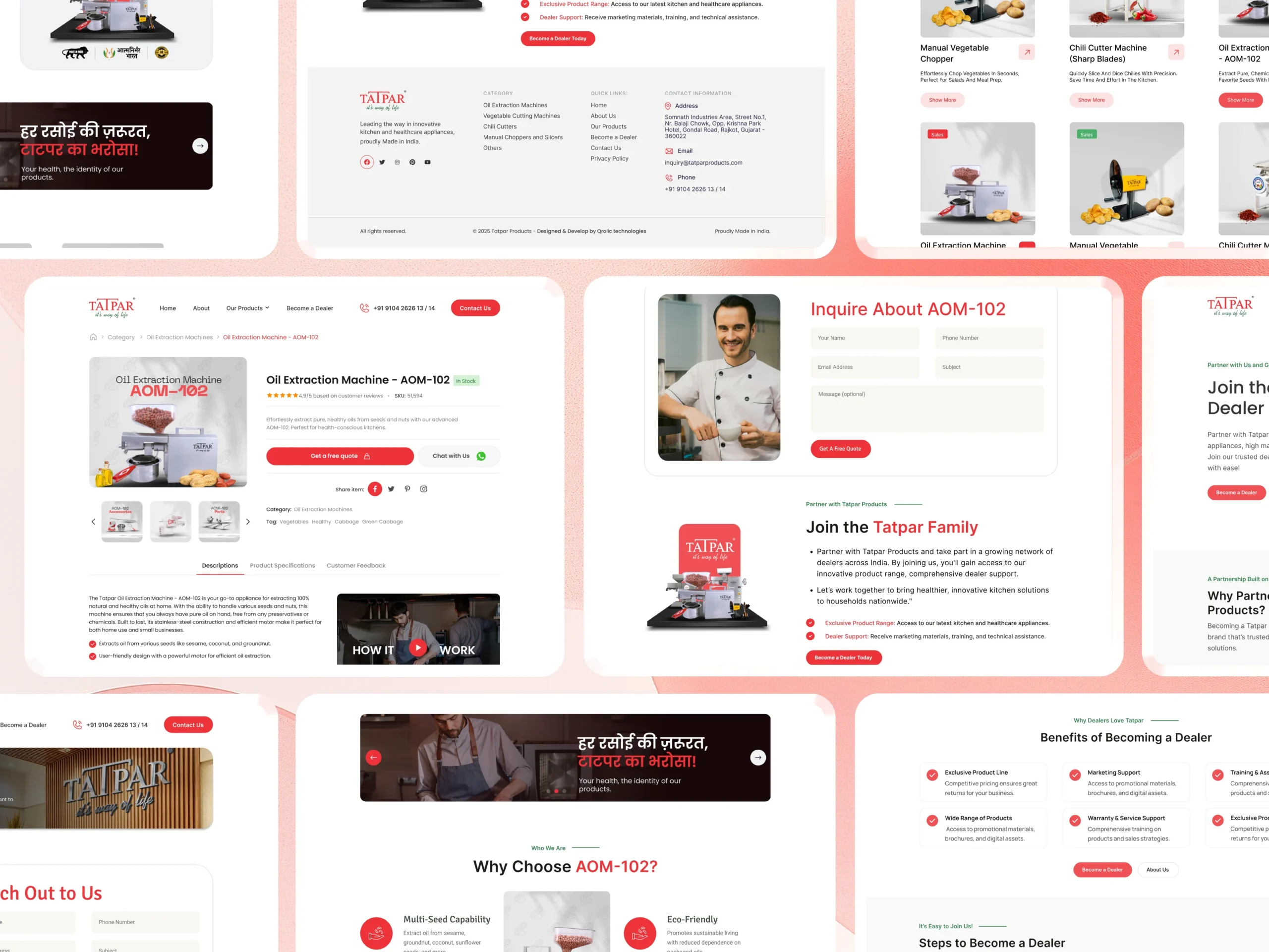 Transforming Tatpar’s Outdated Website into a Scalable Kitchen Equipment Platform tatpar product