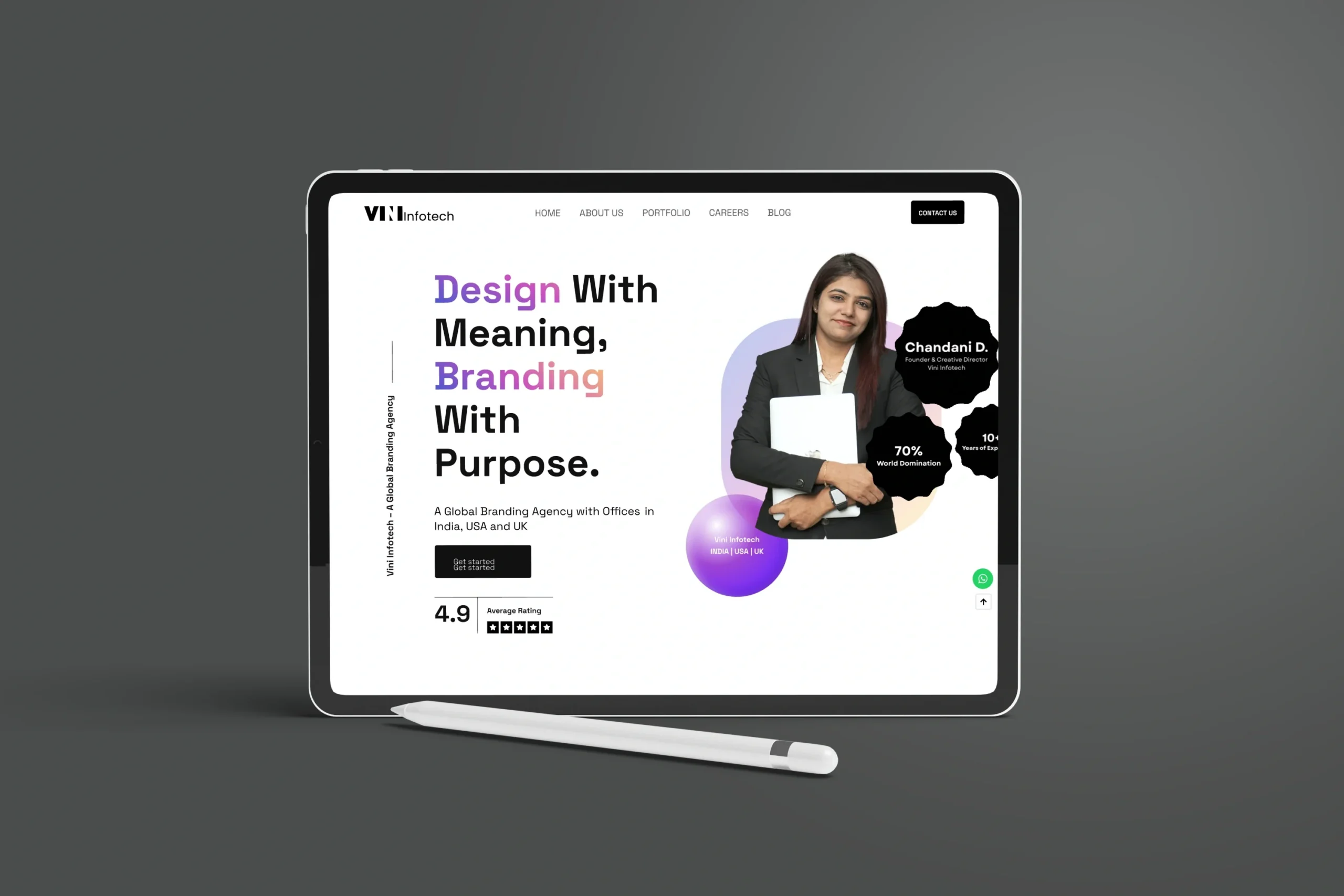 vini infoteach ipad mockup