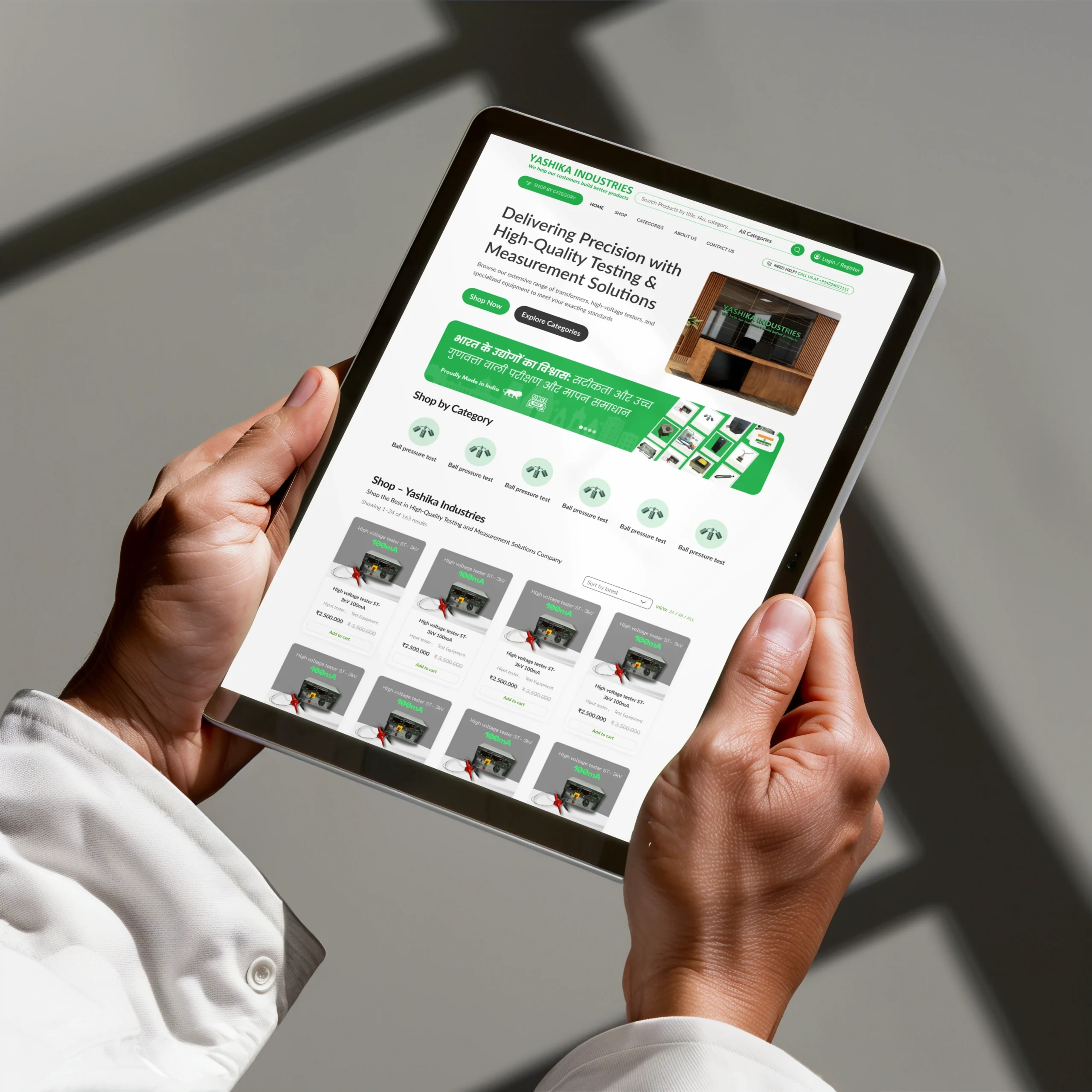 yashika itablet mockup