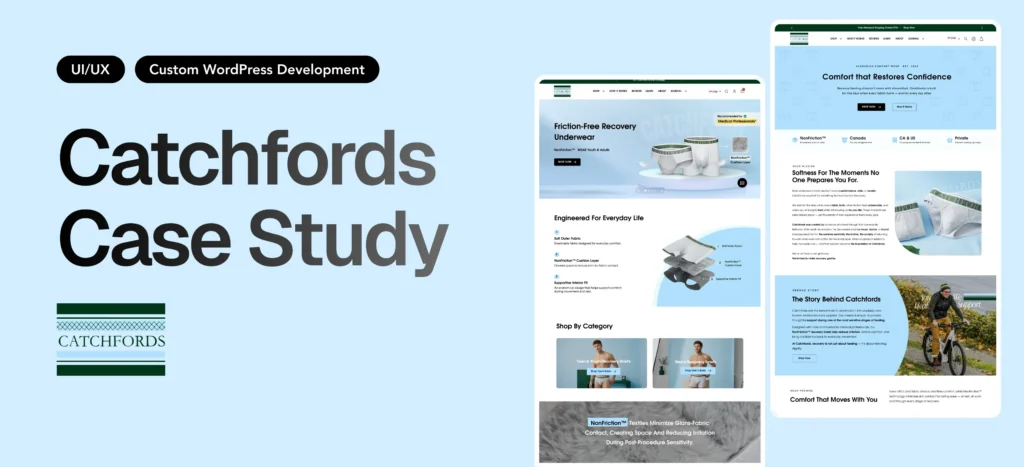Catchford Case Study – WordPress Redesign & Performance Optimization
