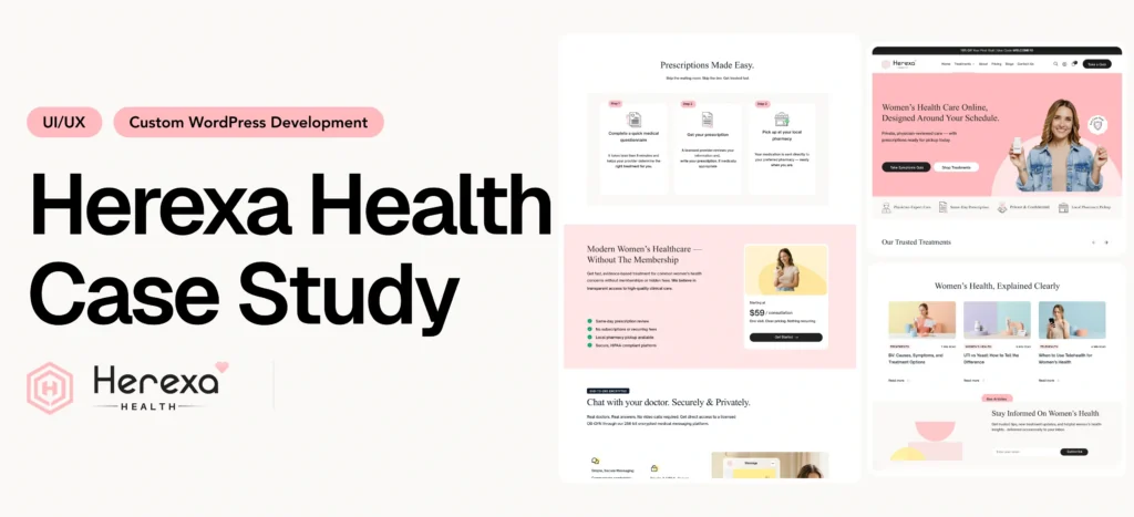 Herexa Health Case Study – Website Redesign & Performance Optimization