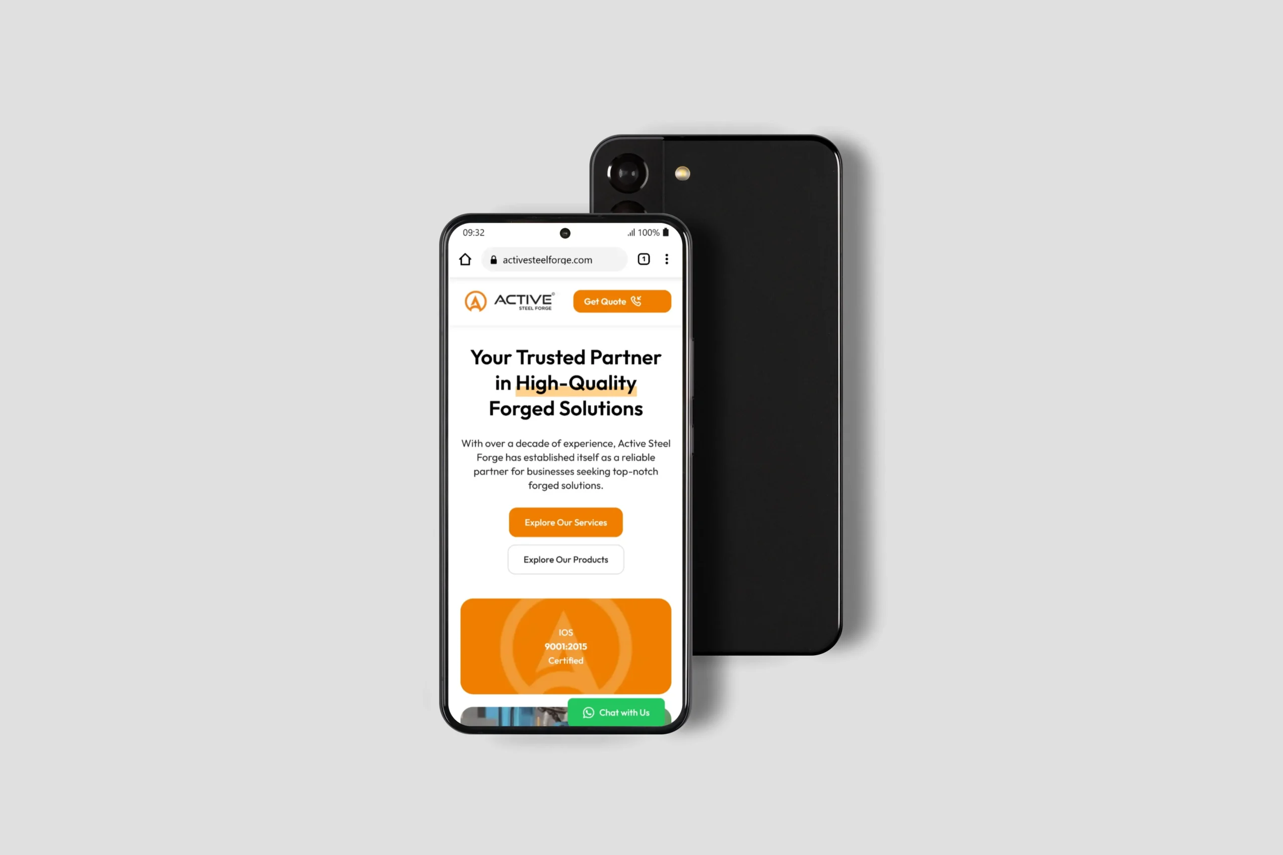 WordPress Performance Optimization Case Study – Active Steel Forge Speed & SEO Improvement active steel forge mobile responsive