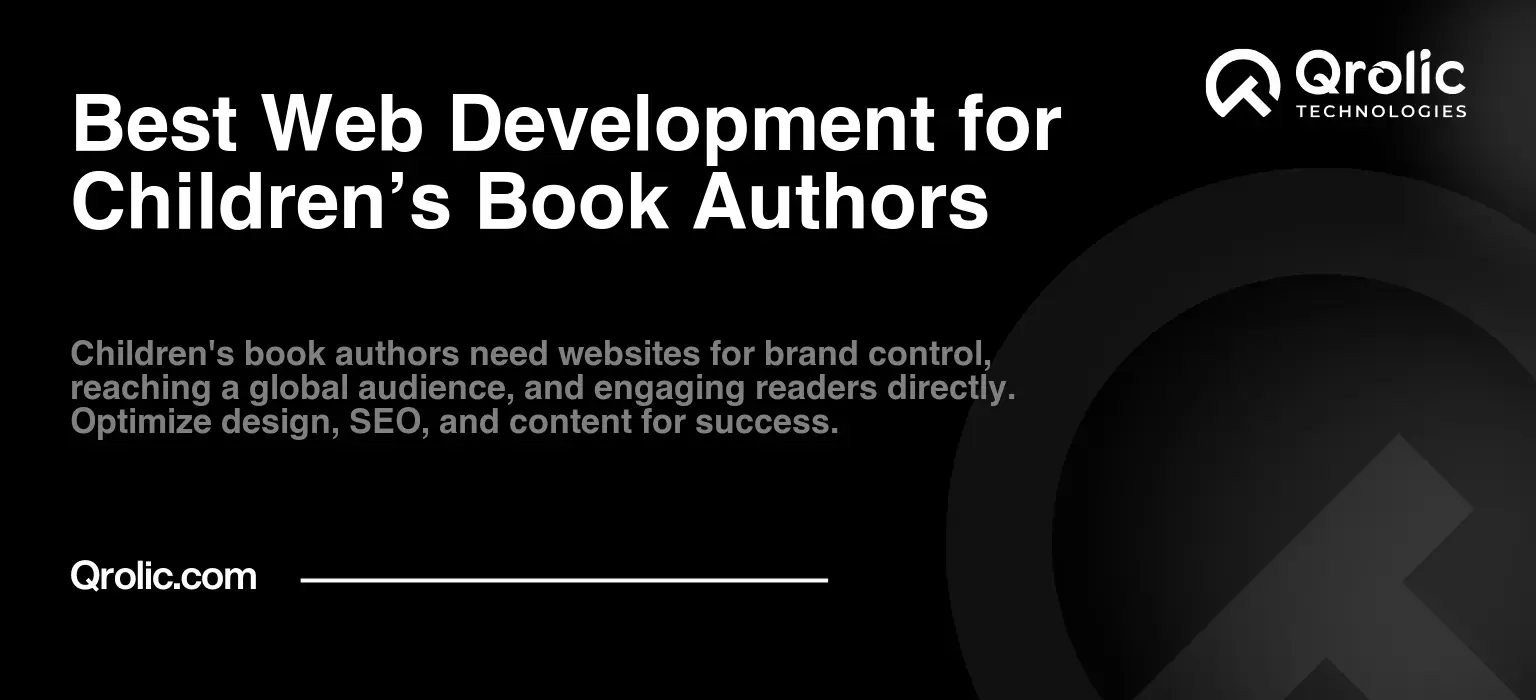 Best Web Development for Children’s Book Authors