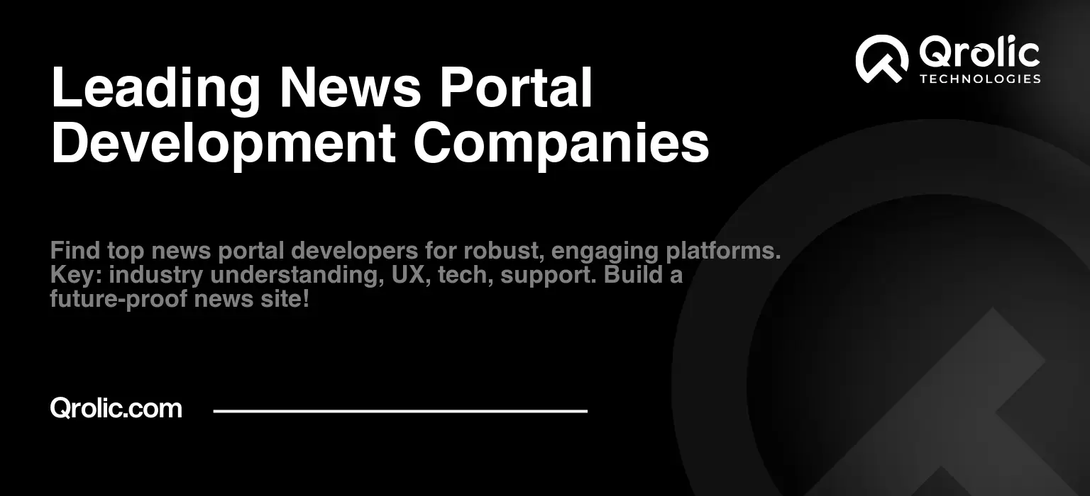 Leading News Portal Development Companies