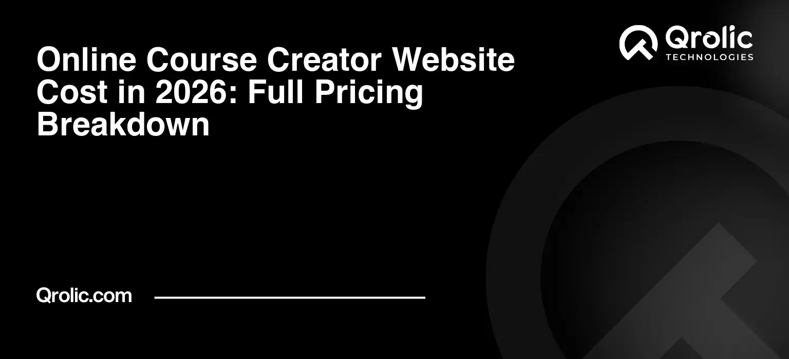 Online Course Creator Website Cost in 2026: Full Pricing Breakdown