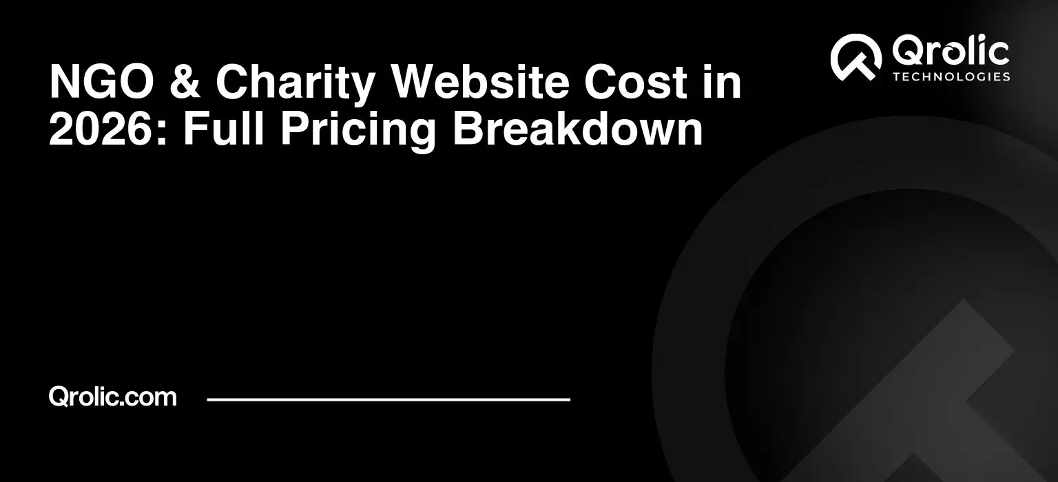 NGO & Charity Website Cost in 2026: Full Pricing Breakdown