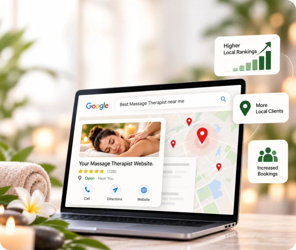 Massage Therapist Website SEO Service Massage therapist SEO services by Qrolic