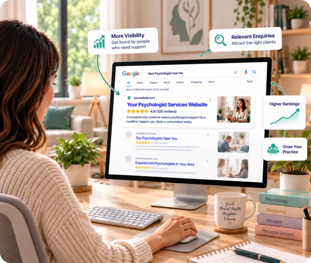 Psychologist SEO services by Qrolic