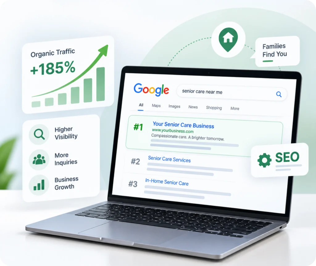 Senior Care Website SEO Service | Qrolic Senior care SEO services for care providers and local search visibility.