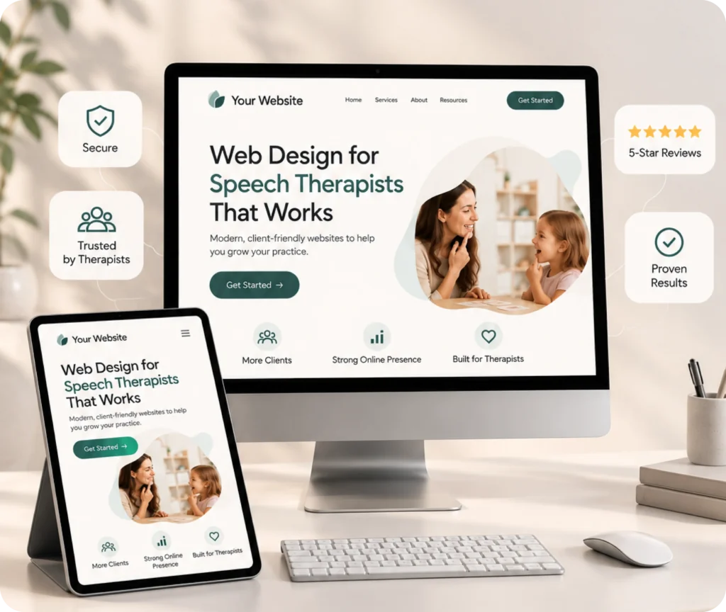 Web design for speech therapists by Qrolic