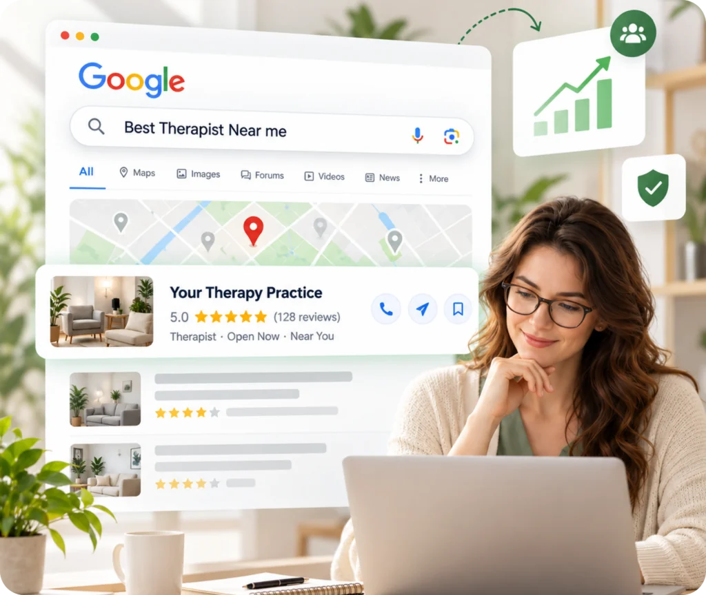 Therapist SEO services by Qrolic
