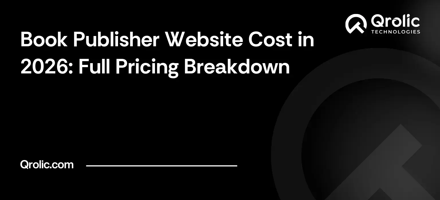 Book Publisher Website Cost in 2026: Full Pricing Breakdown