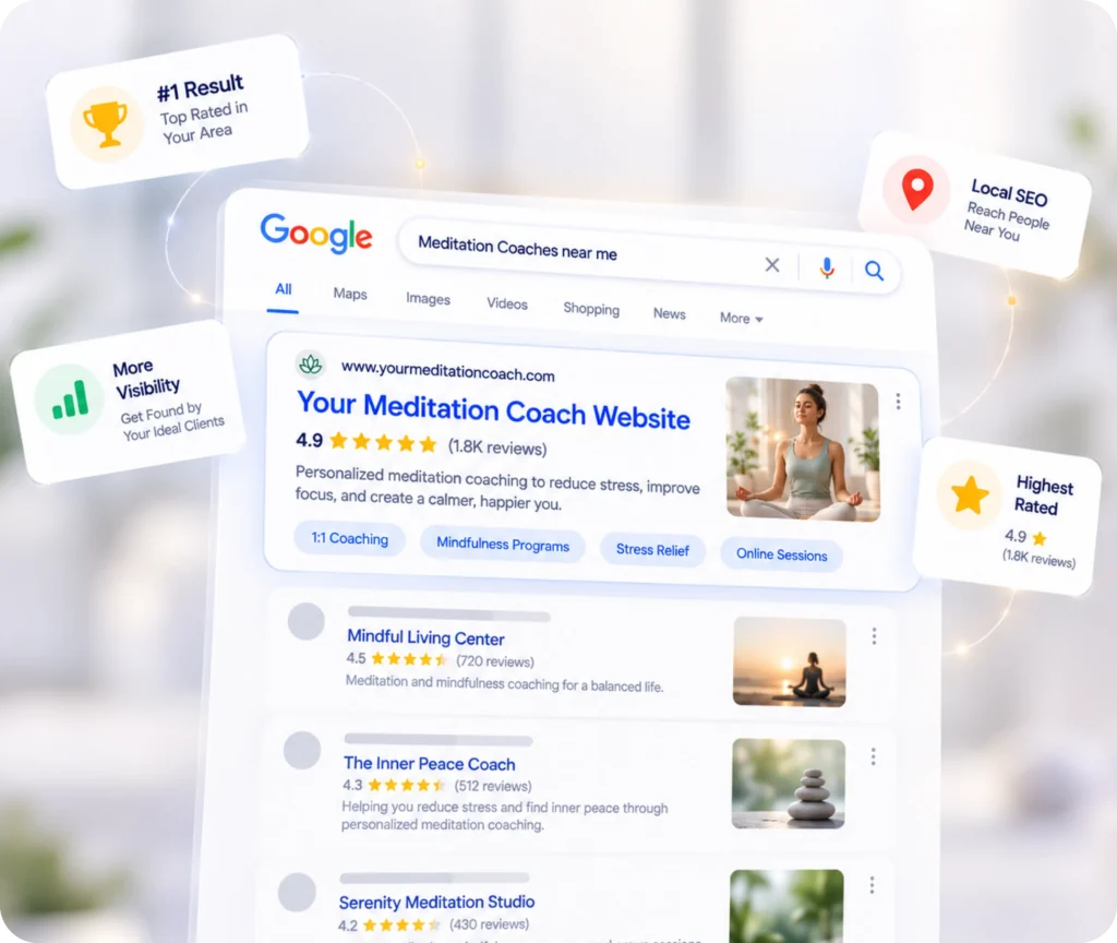 Meditation coach SEO services
